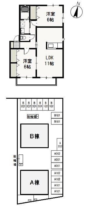 2階の間取り図