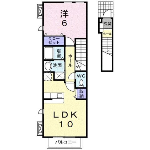 2階の間取り図