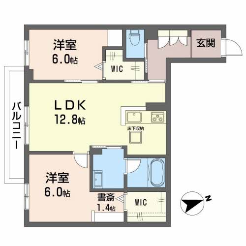 1階の間取り図