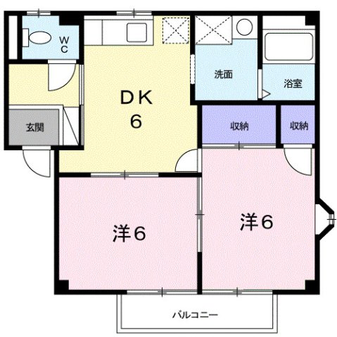 2階の間取り図