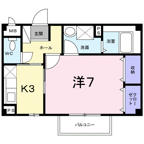 2階の間取り図