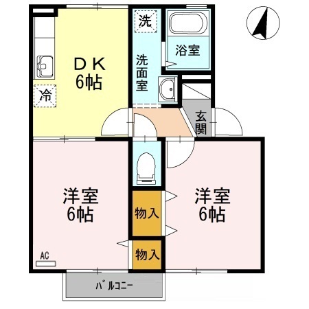 2階の間取り図