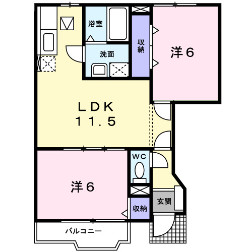1階の間取り図