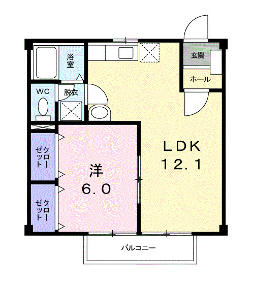 1階の間取り図