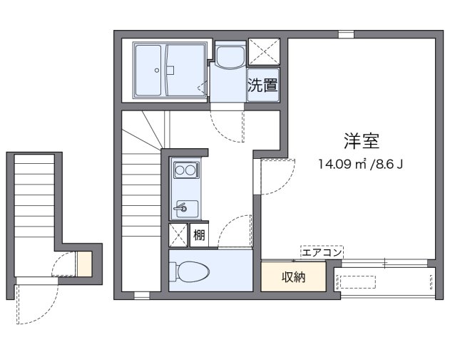 代表的な間取のため実際の間取とは異なる場合があります