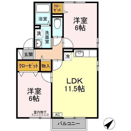 1階の間取り図