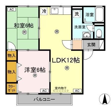 2階の間取り図