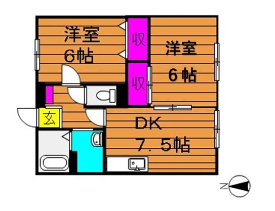 1階の間取り図