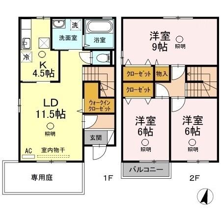 1階の間取り図