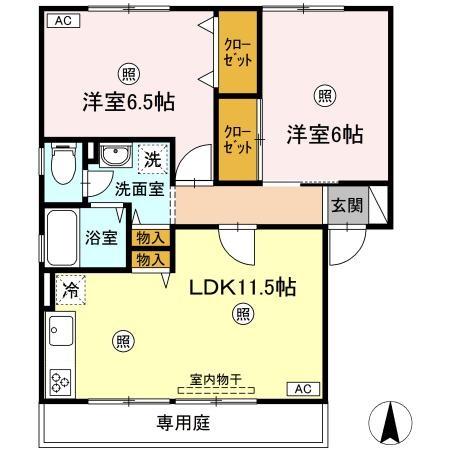 1階の間取り図