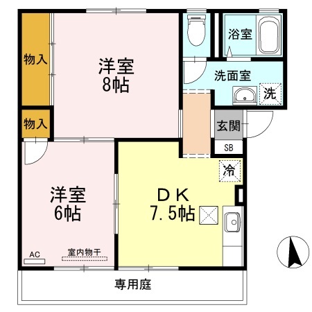 1階の間取り図