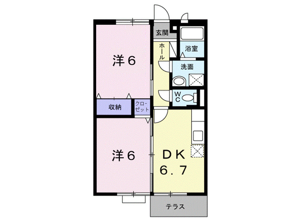 1階の間取り図