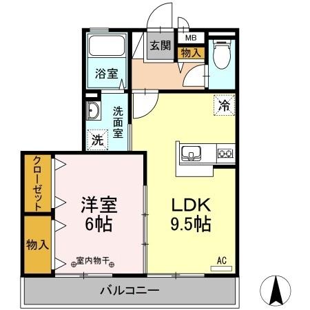 2階の間取り図