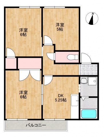 2階の間取り図