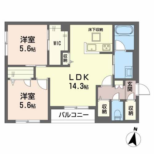 1階の間取り図