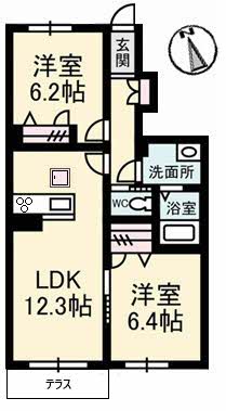 1階の間取り図