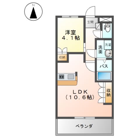 2階の間取り図