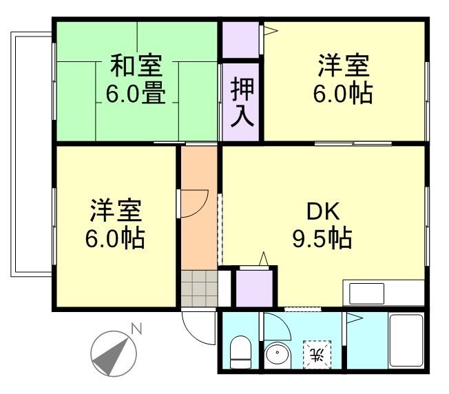 2階の間取り図