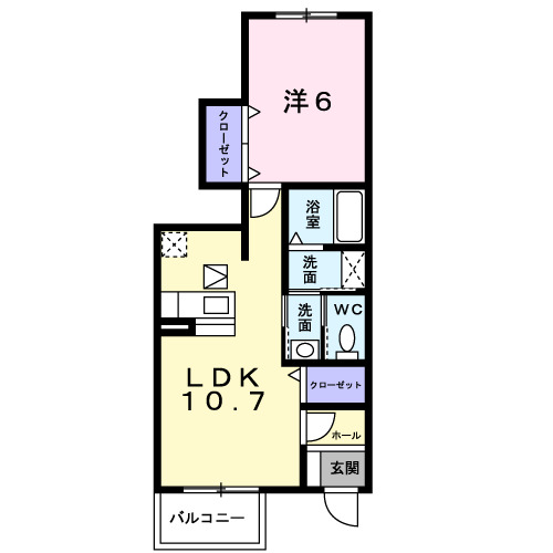 1階の間取り図