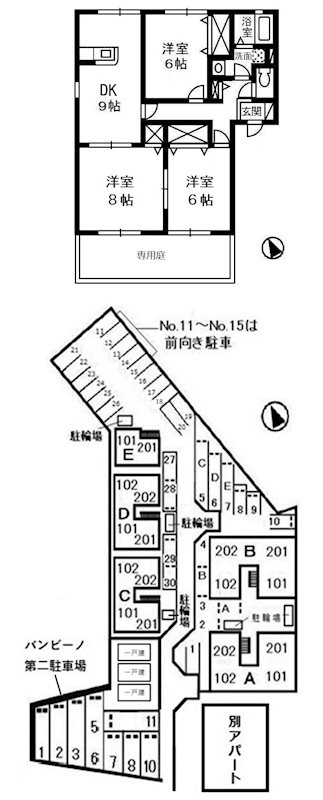 1階の間取り図