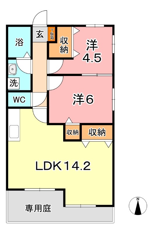 1階の間取り図