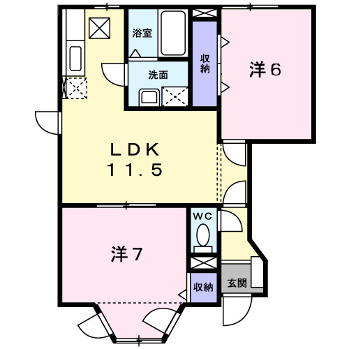 1階の間取り図