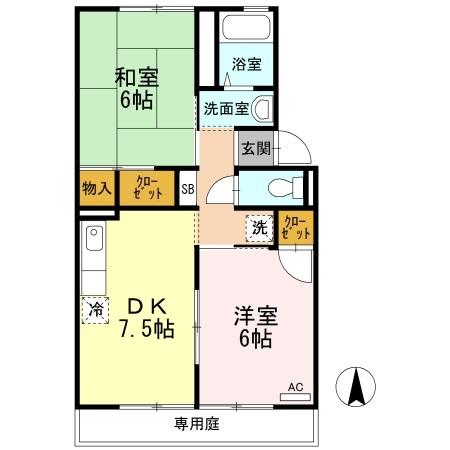 2階の間取り図