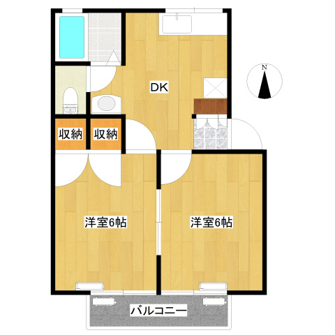 2階の間取り図