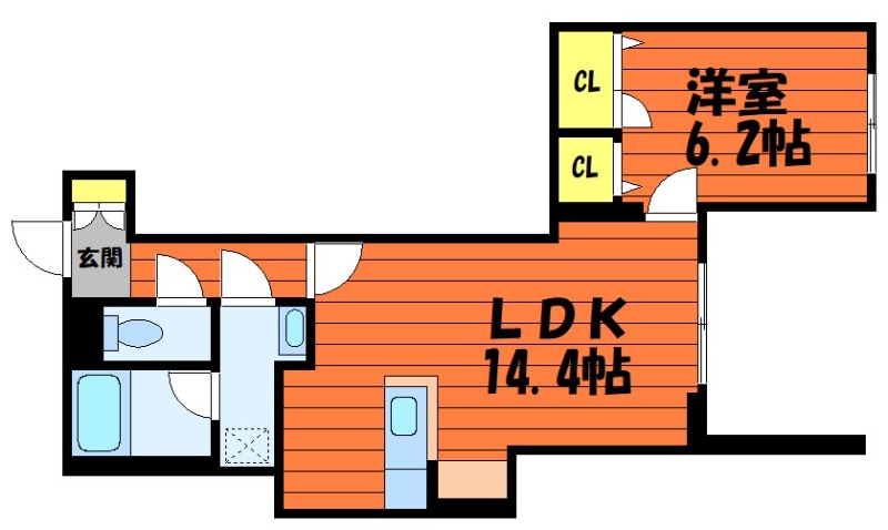 1階の間取り図