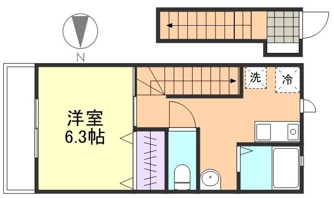 2階の間取り図