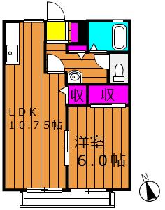 2階の間取り図