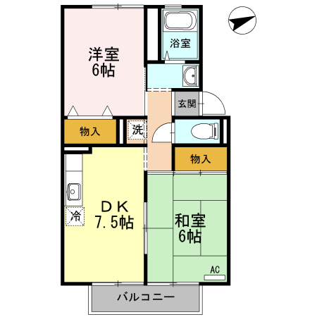2階の間取り図