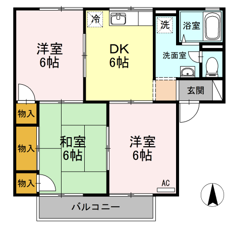 1階の間取り図