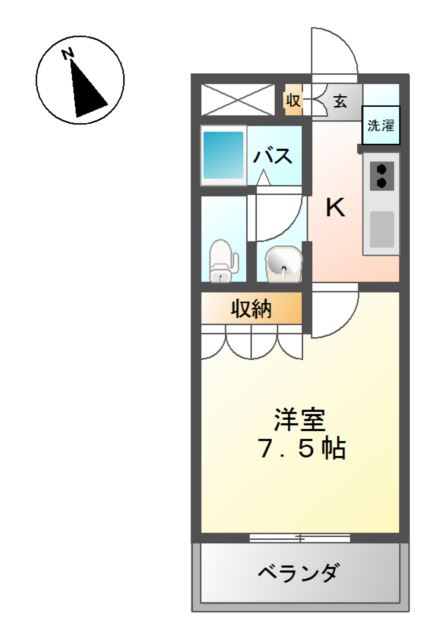 1階の間取り図