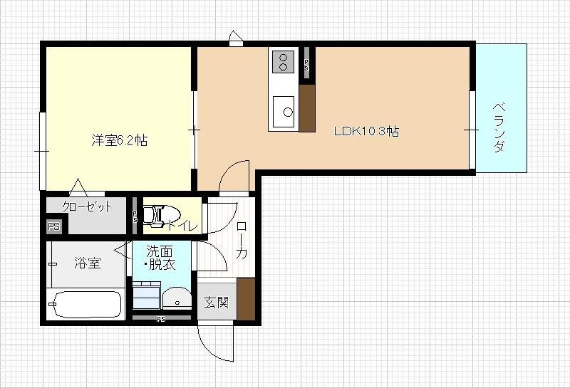 1階の間取り図