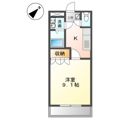 1階の間取り図