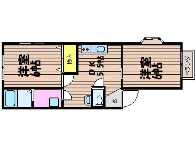 2階の間取り図