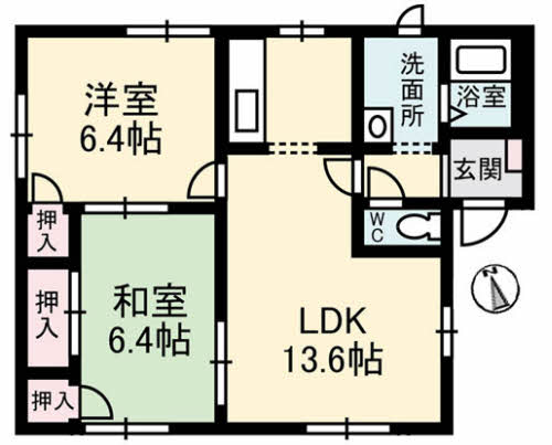 1階の間取り図
