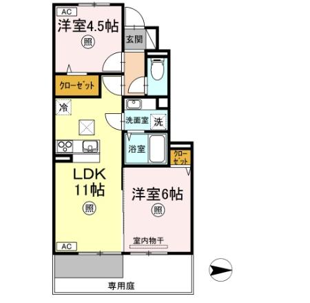 1階の間取り図