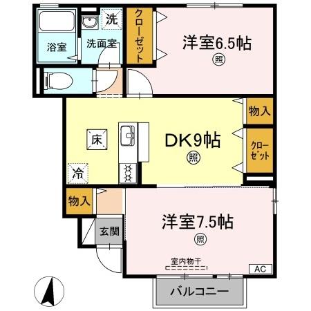 1階の間取り図