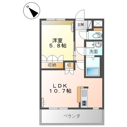 2階の間取り図