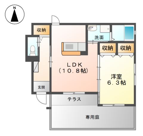 1階の間取り図