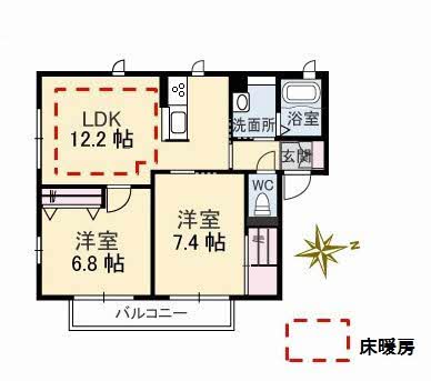 1階の間取り図