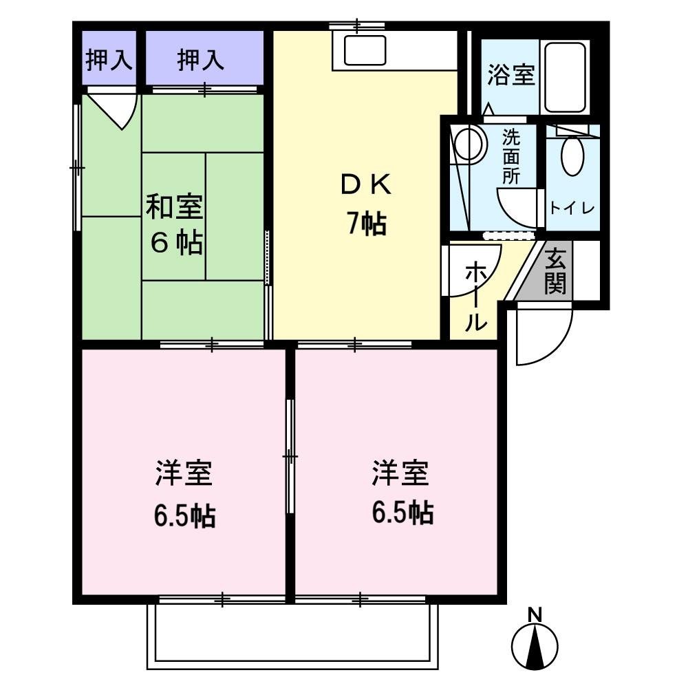 1階の間取り図