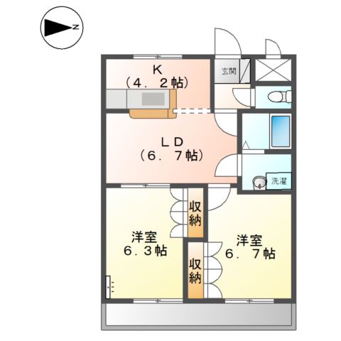 1階の間取り図