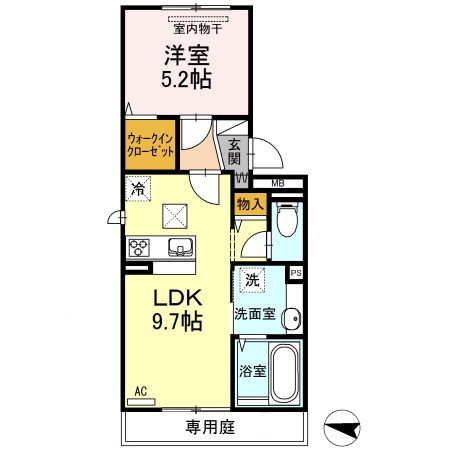 1階の間取り図