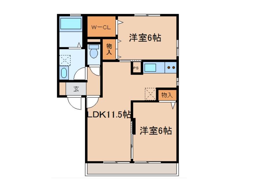 1階の間取り図