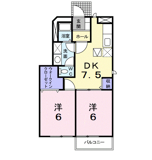 1階の間取り図