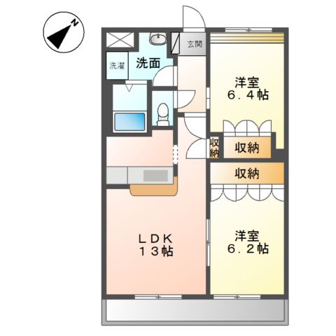 1階の間取り図
