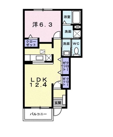 1階の間取り図